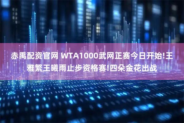 赤禹配资官网 WTA1000武网正赛今日开始!王雅繁王曦雨止步资格赛!四朵金花出战